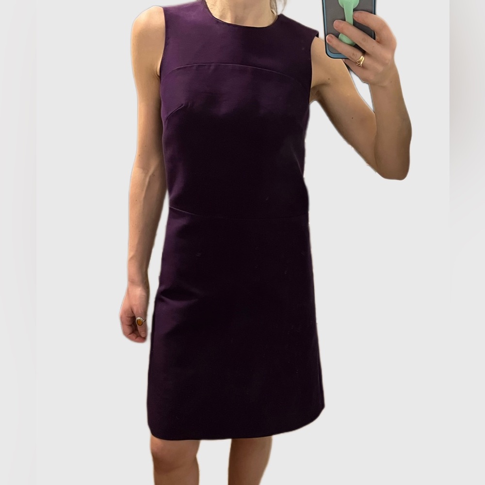 Marni Purple Cotton A-Line Dress Sz. 38 (US 2)